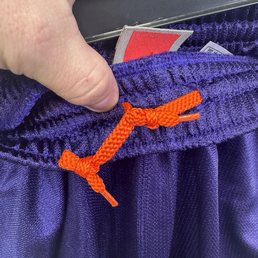 Vintage Clemson Tigers Basketball Shorts Mens Size Small Tiger Paw Nike Team Y2K